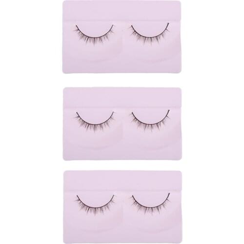 3 Pairs 1/4 BJD Doll Eyelashes, 3cm Length, Doll DIY Custom Use