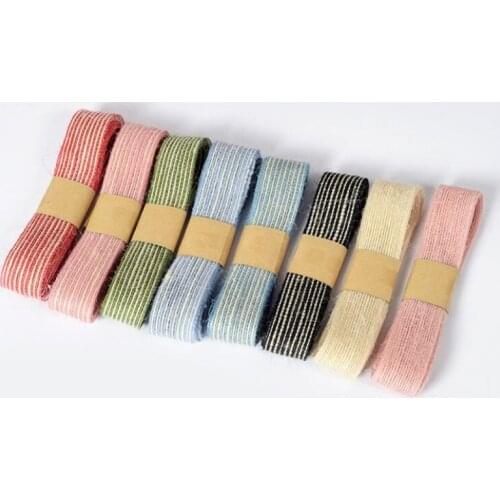 2m Jute Ribbon Vintage Burlap Lace Trim Ribbon 2.8cm width For Home Wedding Party Supplies DIY Decoration Handmade Crafts mss04