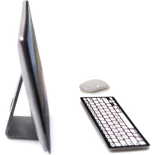 1/12 Mini Dollhouse Miniature Accessories Computer Mouse Keyboard Model Kids Toy H55A