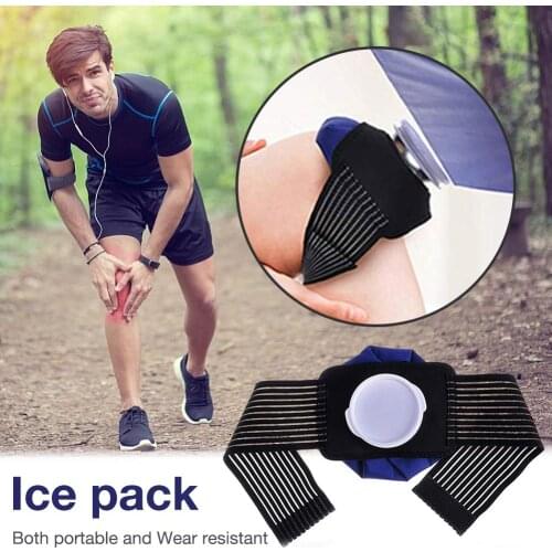 Reusable Ice Pack For Injuries Gel Wrap Hot Cold Therapy Pain Relief with Straps Back Shoulders Waist Refrigerator Cooler Bag