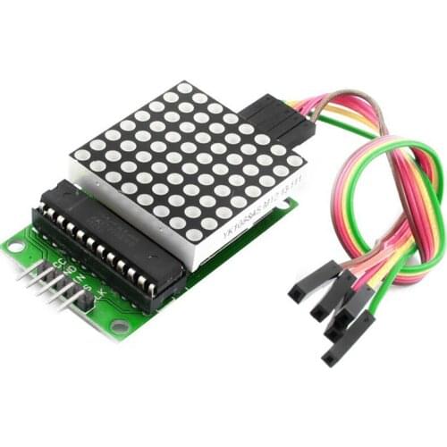 BlueRaven 8x8 MAX7219 Dot Led Matrix Module MCU LED Display Control Module For Arduino 5V Interface Module