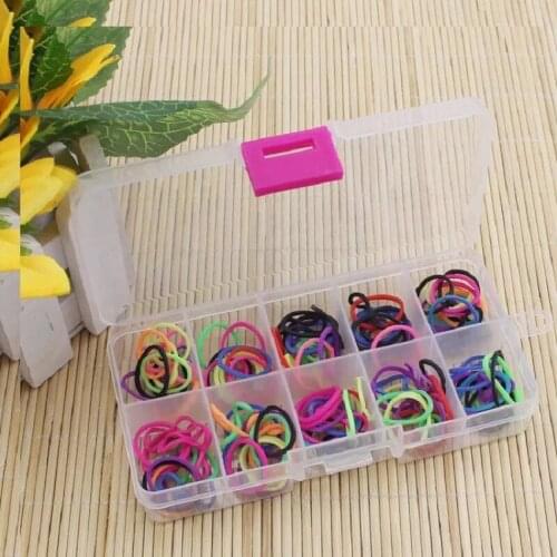 1PCS 10 Grids Compartments Plastic Transparent Organizer Jewel Bead Case Cover Container Storage Box for Jewelry Pill