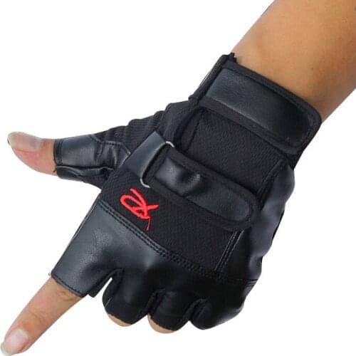 New Top Quality Three Cut Finger Leather Fishing Gloves Anti Slip Fishing Gloves Outdoor Sports Slip-Resistant Gloves