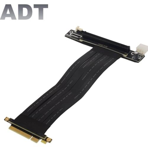 Pcie X8 To X16 RTX 3060 PCI-E Riser Cable ,ETH BTC Miner X99 PCI-Express 8x 16x Pcie Riser Adapter Extender Cable Vertical Angle