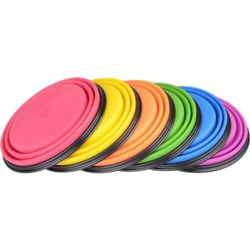 Folding Pet Dog Silicone Portable Bowl Outfit Travel Bowl Dog Feeder Water Food Container Small Medium Big Dog Pet Accessories