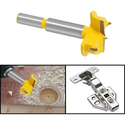 Upgrade 35mm 2 Flutes Carbide Tip Forstner Drill Bit Wood Auger Cutter Woodworking Hole Saw For Power Tools Drill Bits