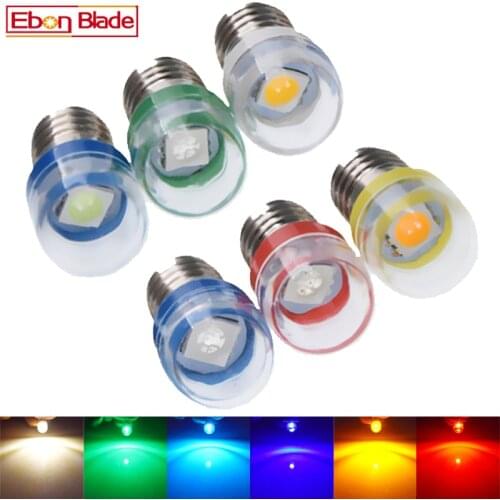 2/4 Pcs E10 Lamp 5050 SMD 1 Led Bulb 6V 3V DC 3 6 Volt White 6000k Mes 1447 Screw BaseLight For Torch Flashlight Bike Bicycle