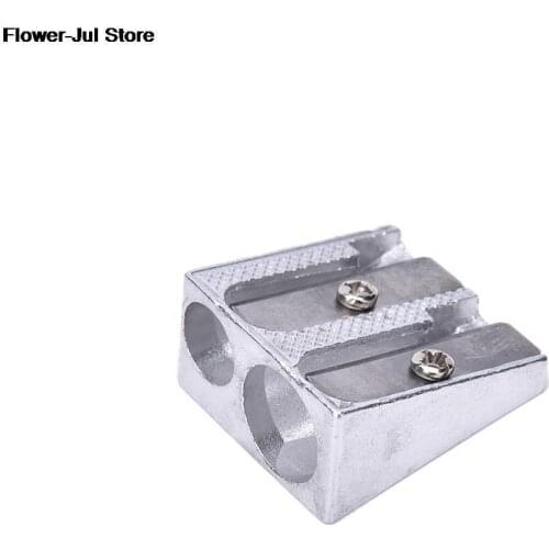 3PCS pencil sharpener excellent students metal pencil sharpener Two Hole For Home School Office Supply High Quality