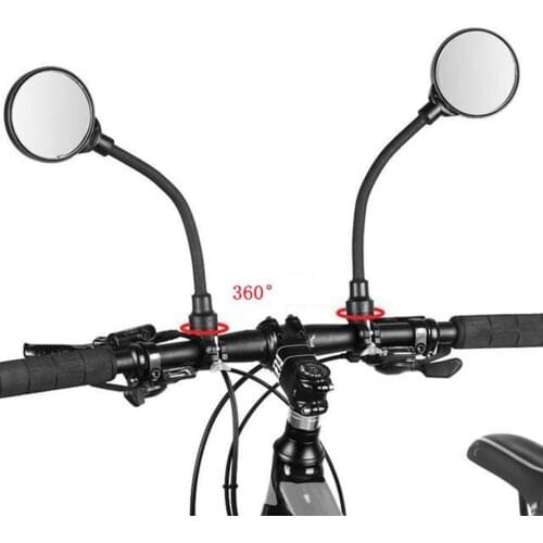2pcs Bike Mirror Adjustable Handlebar Rear View Mirrors For Mountain Road Bike Bicycle Electric Motorcycle