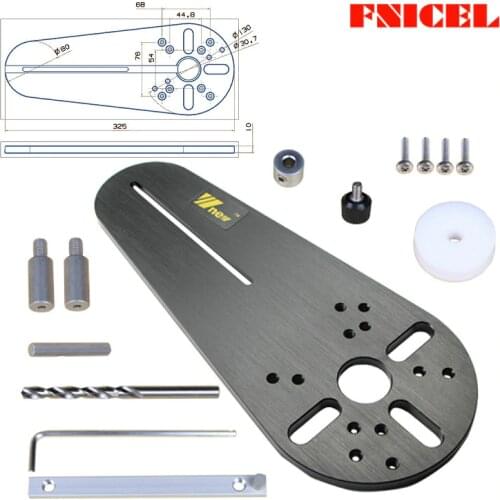 1SET Circle Cutting Jig for Small Wood Routers/Electric Hand Trimmers Woodworking Milling Circle Milling Groove