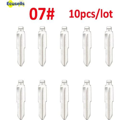 10pcs/lot NO. 07 universal flip uncut blank Key Blade MIT11RFH 07# FOR Outlander Grandis ASX for KD remotes
