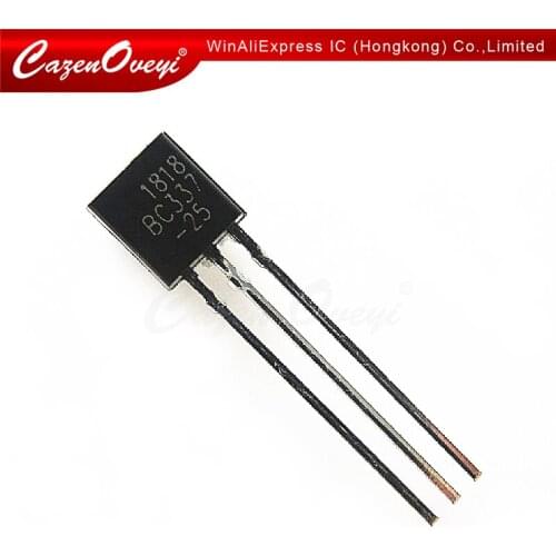 100pcs/lot BC337-25 BC337 TO-92 Bipolar Transistors - BJT NPN 50Vcbo 45 Vceo 800mA 625mW Trans new original In Stock