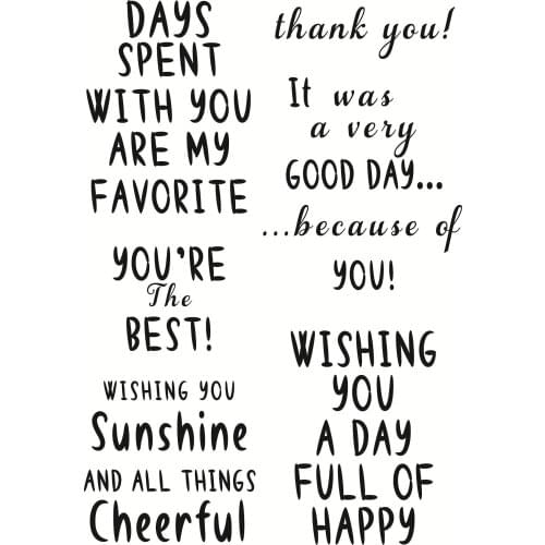 11x16 English Transparent Clear Stamps Silicone Seals for DIY scrapbooking photo album Card Making