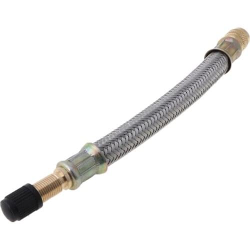 150mm Braided Flexible Hose Car Wheels Tyre Valve Stems Extensions Tube Adapter