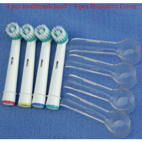 4 pcs Replacement Brush Heads For Oral-B Electric Toothbrush Advance Power/Pro Health/Triumph/3D Excel/Vitality Precision Clean