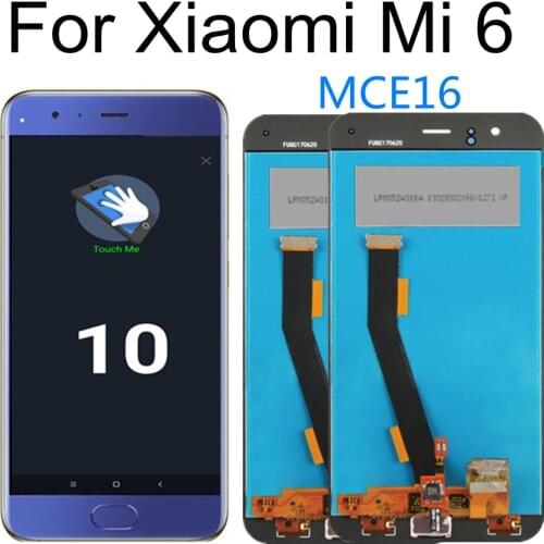 5.15" FOR Xiaomi Mi 6 Mi6 LCD Display+Touch Screen Digitizer Assembly Replacement Accessories with Fingerprint recognitio