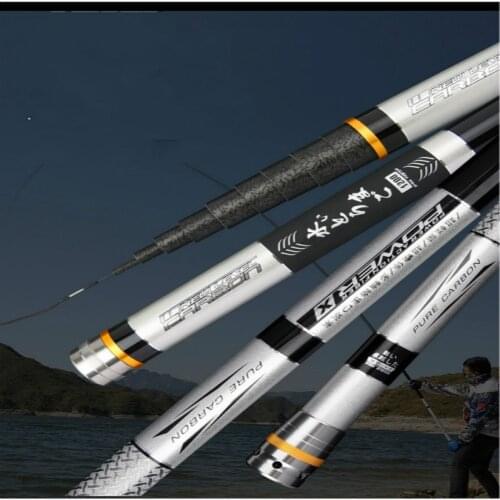 8m-18m Taiwan Fishing Pole 28 Tonalty Ultra Hard Fishing Olta Positionnal Canne a Peche Telescopic Pesca Olta Fishing Equipments
