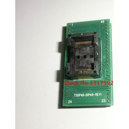 Top Quality TSOP48 to DIP48 Socket Adapter,TSOP48 adapter 0.5mm Pitch be use PEB -1 for RT809 F TNM 5000 XELTEK