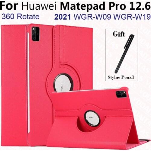 Tablet Cover For Huawei MatePad Pro 12.6 Case 360 Rotating Leather Stand Cover For Huawei Matepad Pro Case 12 6 inch WGR-W09/W19