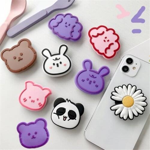 Mobile Phone Holder Bear Rabbit Daisy Popular Ring Expanding Stand Finger Grip Bracket Base Finger Support Mobile Phone Bracket