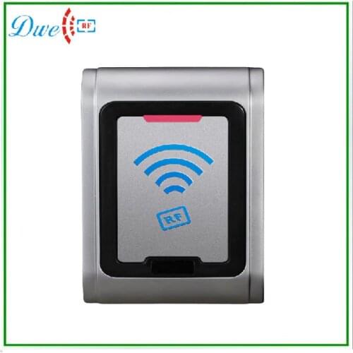 DWE CC RF Waterproof metal housing outdoor EM-ID wiegand 26 rfid reader support TK4100 card 002N-26