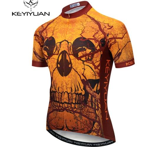 Keyiyuan 2021 Summer Men Cycling Jersey Clothes Bicycle Downhill Breathable Quick Dry Shirt Short Sleeve CYCL CLOTHING