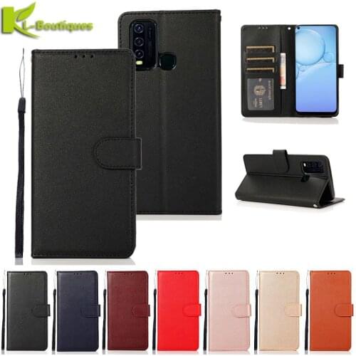 VIVO Y30 Leather Case on For Coque VIVO Y30 Case sFor vivo Y 30 Back Cover Classic Style Flip Wallet Phone Cases Women Men Etui