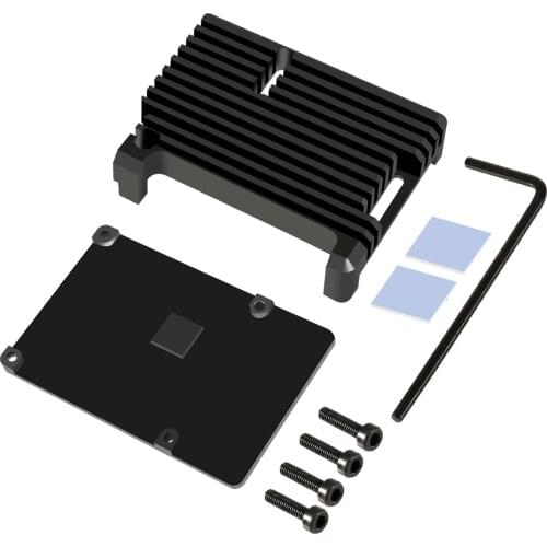 Raspberry Pi 4 4B Metal Case Raspberry Pi Aluminum Alloy Case with Passive Cooling Case for Raspberry Pi 4/4B