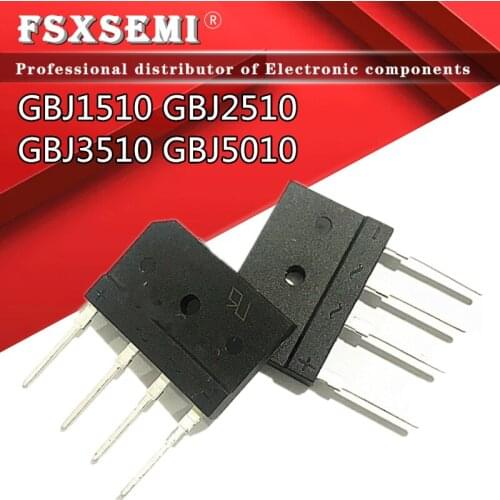 5pcs GBJ1510 GBJ2510 GBJ3510 GBJ5010 Bridge Rectifiers