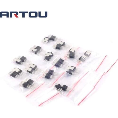 L7805,L7806,L7809,L7808,L7812,L7815,L7824,L7905,L7906,L7908,L7909,L7912,L7915,LM317,14valuesX2pcs=28pcs,Transistor Assorted Kit