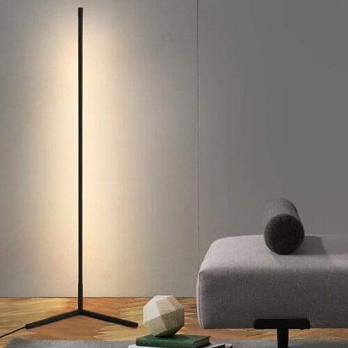 Nordic LED Corner Rod Floor Light Simple Bedroom Indoor Atmosphere Standing Lamp LED Floor Lamp Standing Lamps