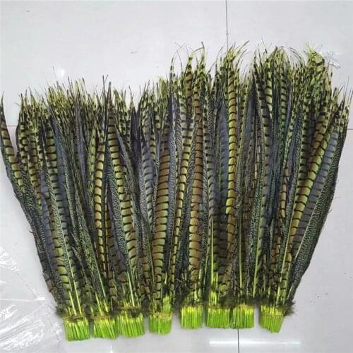 Wholesale 50pcs/lot Green Lady Amherst Pheasant Tail Feathers 70-80inch/28-32CM Diy Accessories DIY Decoration Plumas