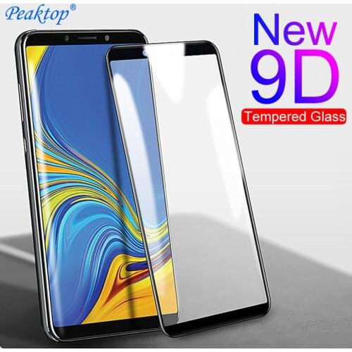 Full Cover Protective Glass on For Samsung Galaxy J4 J6 A6 A8 Plus A5 A7 A9 J7 J8 2018 A750 Tremped Glas Screen Protection Film