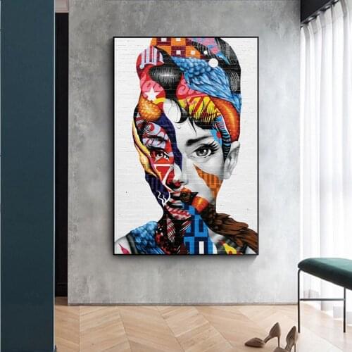 Banksy graffiti street art oil paintings abstract womens pop posters and prints Home art deco posters home decor