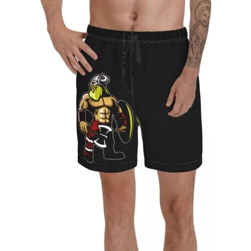 Causal Viking Warrior With An Axe Viking Viking, Odin, Norse Breathable Quick Dry Funny Novelty Hawaii Pants