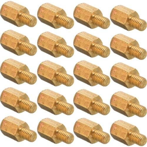 20pcs Durable M3 6+4mm PC PCB Motherboard Brass Standoff Hexagonal Spacer For Computer Mainboard PC Case