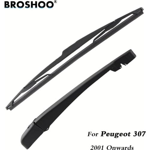 BROSHOO Car Rear Wiper Blade Blades Back Windscreen Wiper Arm For Peugeot 307 Hatchback (2001 Onwards) 355mm Auto Styling