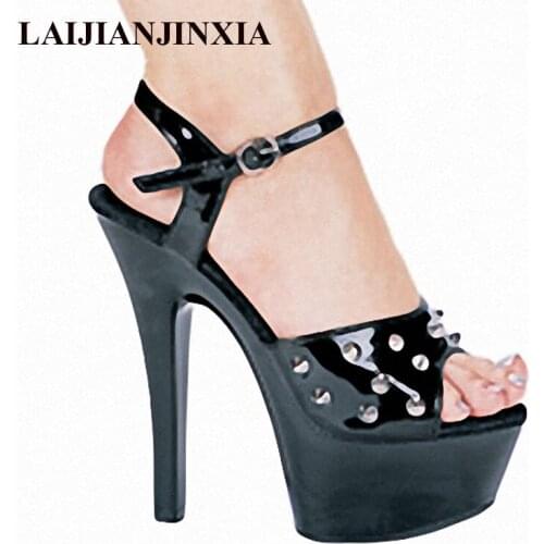 LAIJIANJINXIA 15 cm heel-height shoes platform sandals with club DJ shoes in Europe and the appeal for womens shoes