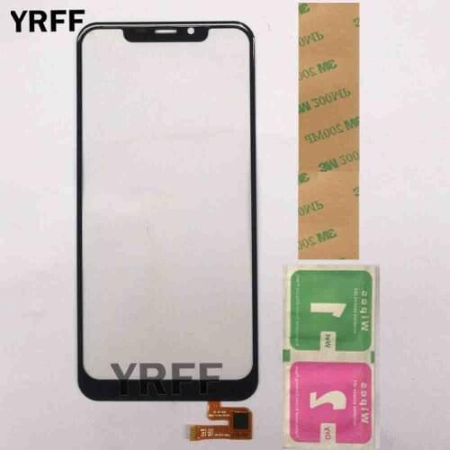 6.18'' Mobile Touch Screen For Oukitel C12 Digitizer For Oukitel C12 Pro Touch Panel Touch Screen Front Glass Sensor 3M Glue