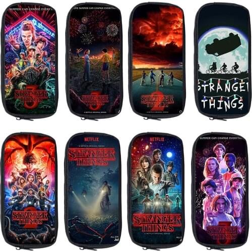 Stranger Things Season 3 Cosmetic Bag Stationery Pencil Case 3D Print TV Series Makeup Box Storage Pouch Kid School Supplies Hot
