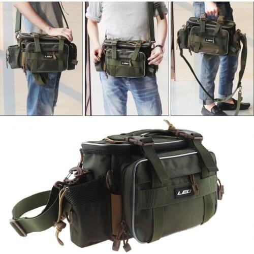 Fishing Bag Multifunctional Waterproof Oxford Cloth Waist Shoulder Messenger Fishing Tackle Reel Lure Camera Storage Bag