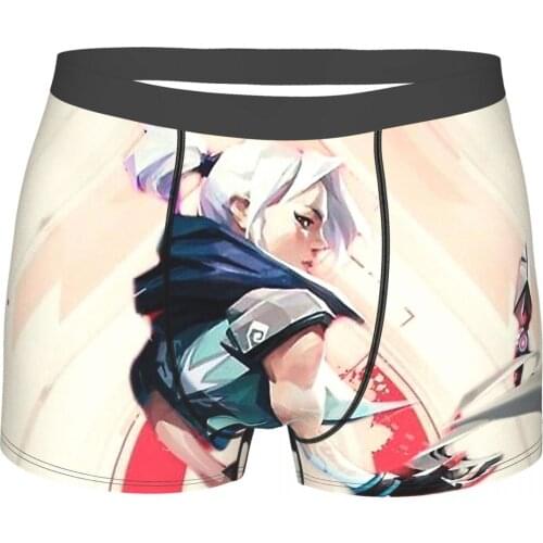 Valorant First-person Shooter Game Jett Pink Underpants Homme Panties Mens Underwear Ventilate Shorts Boxer Briefs