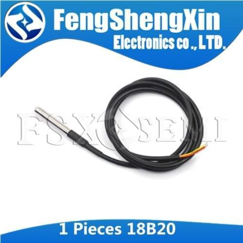 10pcs DS18B20 waterproof 1 2 3 meters temperature probe temperature sensor 18B20