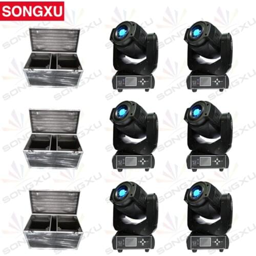 SONGXU 6pcs/lot Wholesale 90W Gobo LED Moving Head Light 3 Face Prism DMX Control 6/16 Channel LED Moving Head /SX-MH90