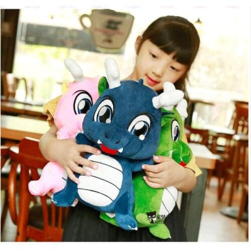 1pc 35cm 55cmcartoon horn dragon dinosaur soft plush doll sleep pacify doll stuffed toy sweet girl boy children gift