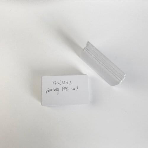 10pcs/Lot RFID Card 13.56Mhz IC Cards S50 Chip M1 Proximity Smart 0.8mm For Access Control System ISO15693 and IEC14443