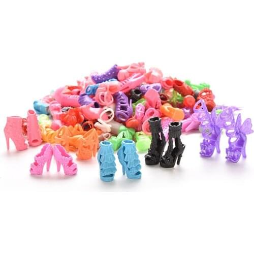 15Pairs Shoes Fashion Doll Shoes Heels Sandals for Dolls Outfit Dress Best Gift for Girl DIY Accessories