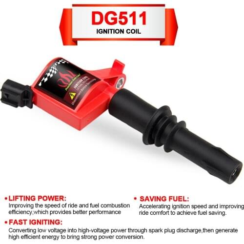 1x Ignition Coil GD511 For Ford F150 Expedition 4.6/5.4L 2004 2005 2006 2007 2008 High Performance Coil Car Accessories