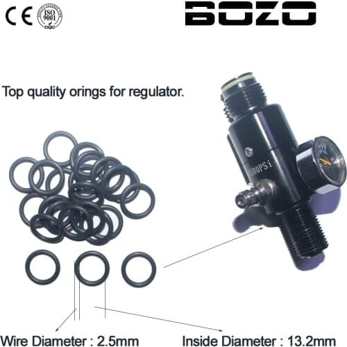 Paintball PCP Airsoft HPA Tank Regulator Head black Seal rubber Oring 20/50pcs free shipping