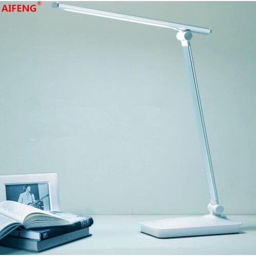 AIFENG led decorative desk lamps usb dimmer flexible foldable dimmable table light office usb dc 5v led touch reading table lamp